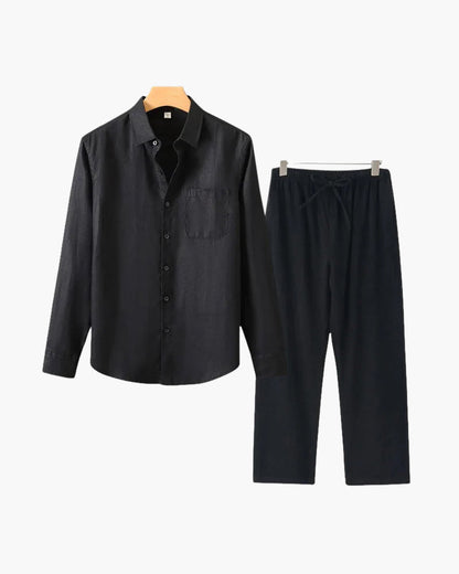 Conjunto de Lino Old Money (Manga Larga)