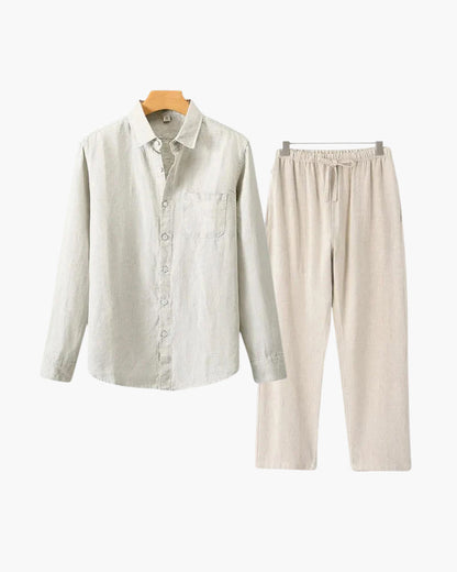Conjunto de Lino Old Money (Manga Larga)