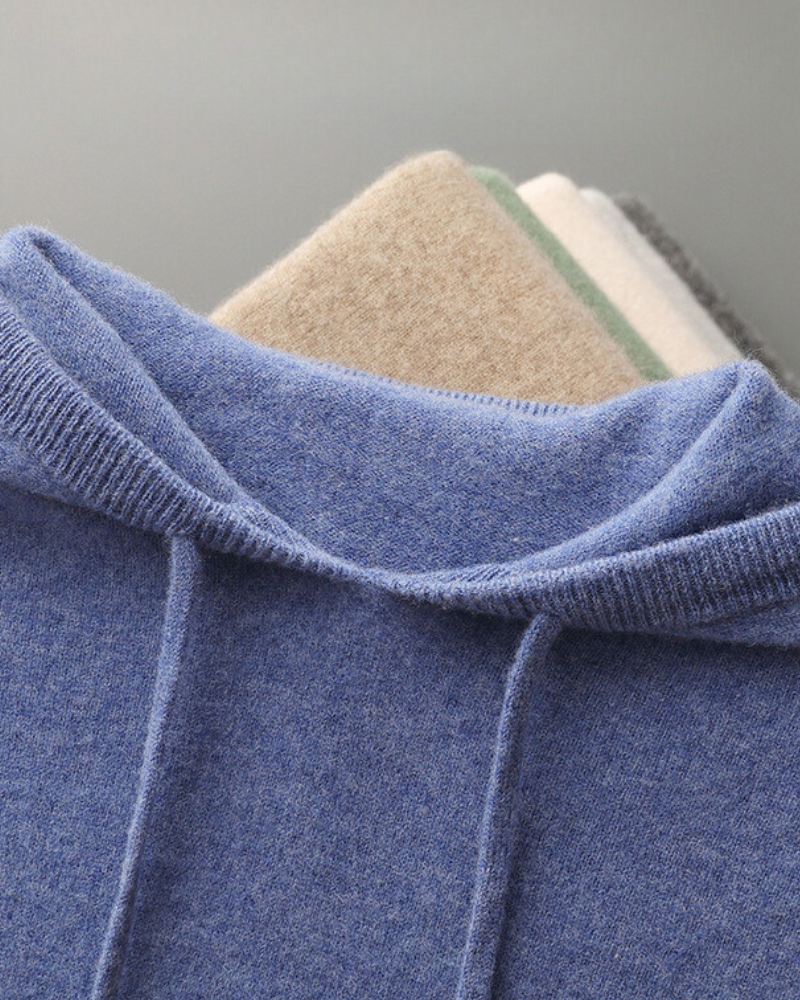 Sudadera con capucha 100% Cachemira