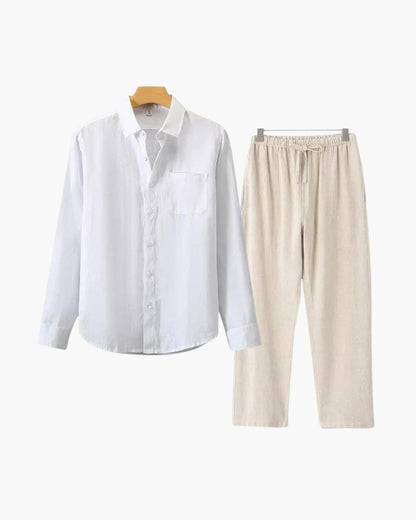 Conjunto de Lino Old Money (Manga Larga)