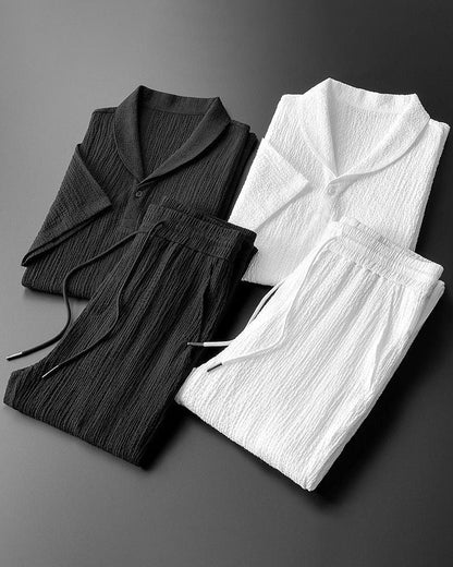 Conjunto de Polo de Algodón y Pantalón