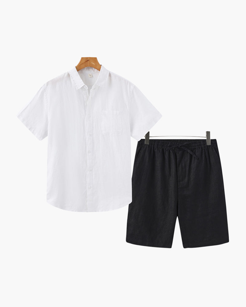 Combo de Lino Old Money (Pantalones Cortos)