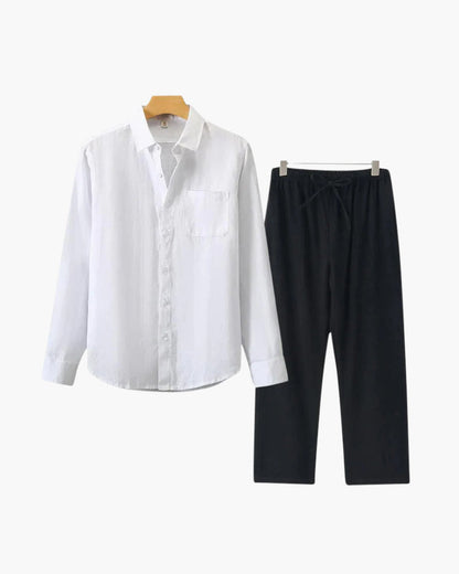 Conjunto de Lino Old Money (Manga Larga)