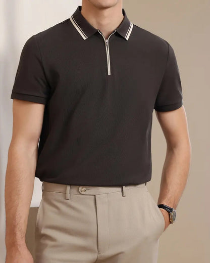 Polo Ridgeway con Cremallera