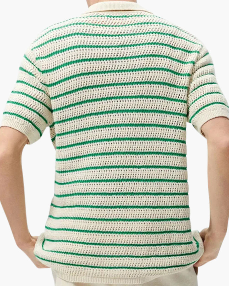Marbella - Camisa de Botones Tejida